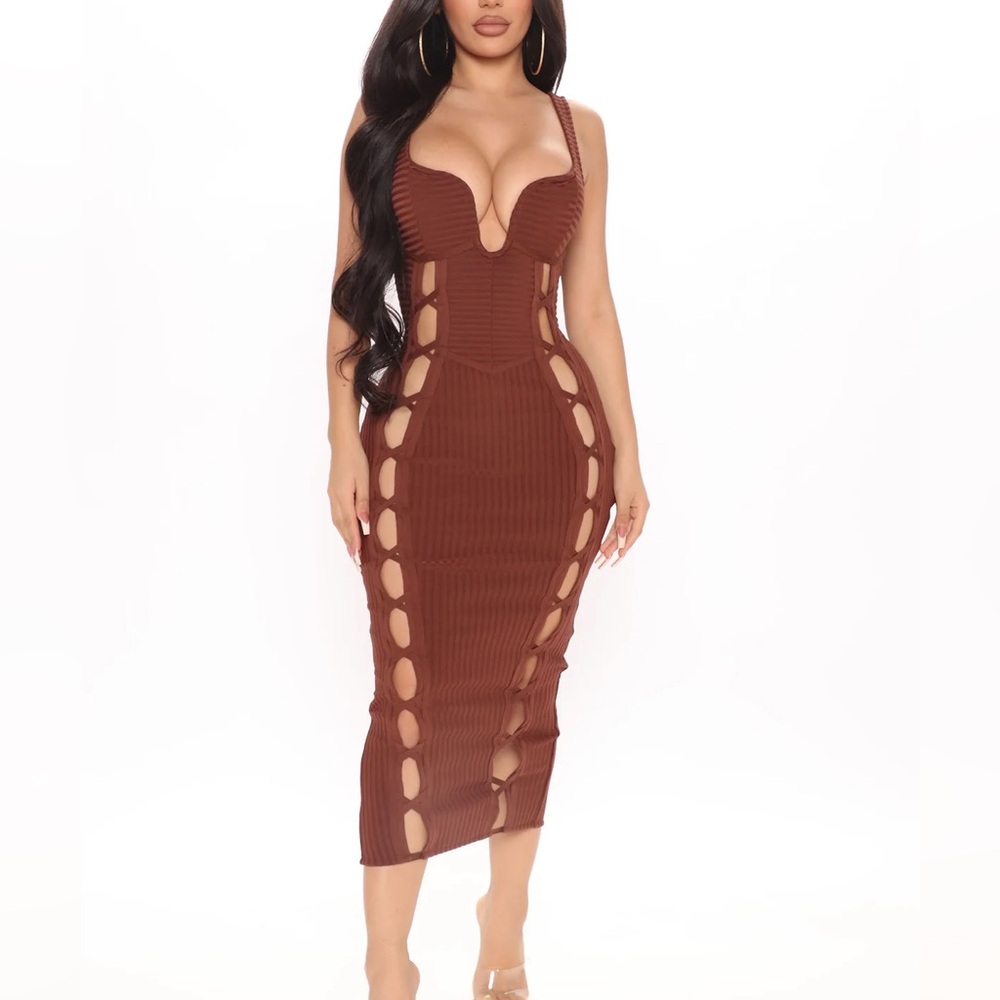 Sexy brown dress from fashion nova size small